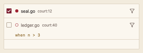 BreakpointList 浅色主题渲染快照