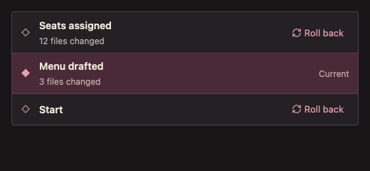 CheckpointList 深色主题渲染快照