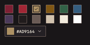 ColorPalette 深色主题渲染快照