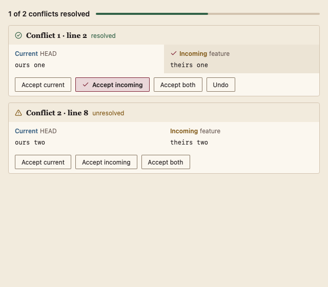 ConflictResolver 浅色主题渲染快照