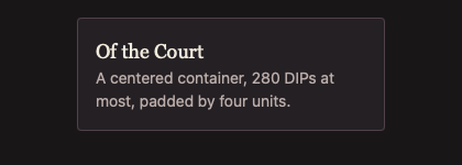 Container 深色主题渲染快照