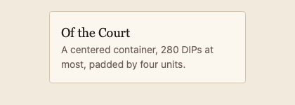 Container 浅色主题渲染快照