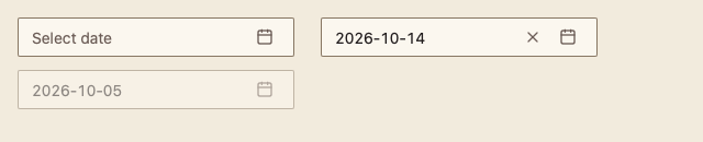 DatePicker 浅色主题渲染快照