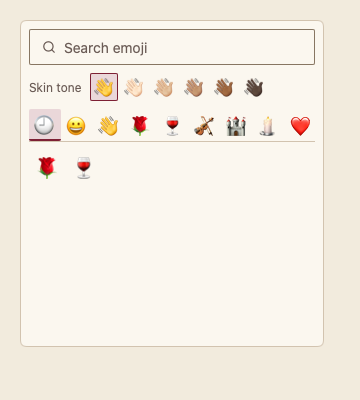 EmojiPicker 浅色主题渲染快照