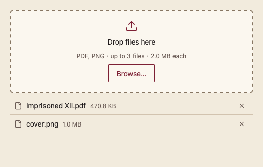 FileDropZone 浅色主题渲染快照