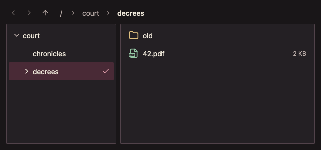 FileExplorer 深色主题渲染快照