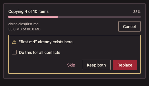 FileOperationProgress 深色主题渲染快照