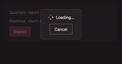 LoadingOverlay 深色主题渲染快照