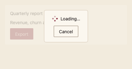 LoadingOverlay 浅色主题渲染快照
