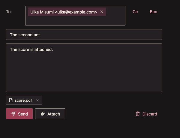 MailComposer 深色主题渲染快照