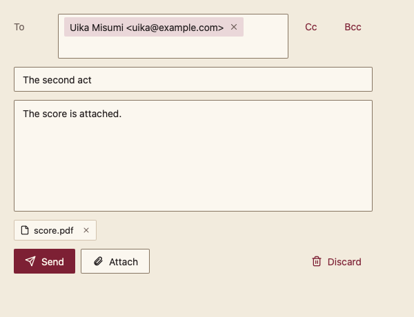 MailComposer 浅色主题渲染快照