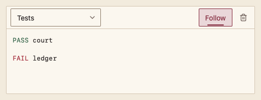 OutputPanel 浅色主题渲染快照
