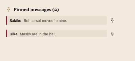PinnedMessages 浅色主题渲染快照