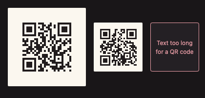 QRCode 深色主题渲染快照