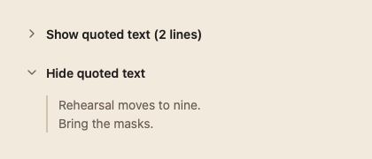 QuotedText 浅色主题渲染快照