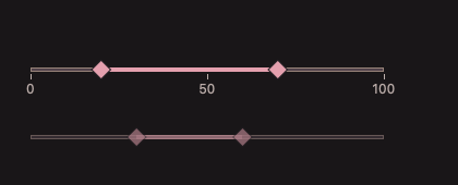 RangeSlider 深色主题渲染快照