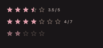 Rating 深色主题渲染快照