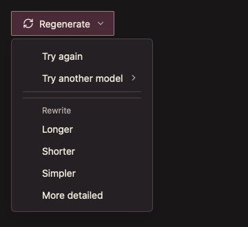 RegenerateMenu 深色主题渲染快照