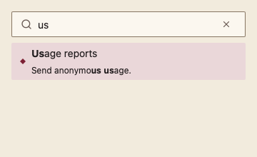 SettingsSearch 浅色主题渲染快照