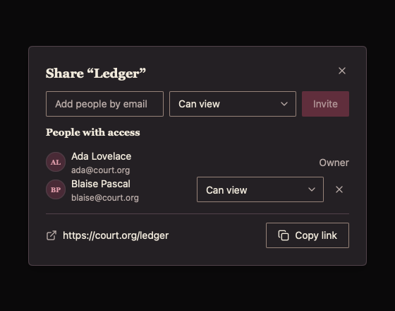 ShareDialog 深色主题渲染快照