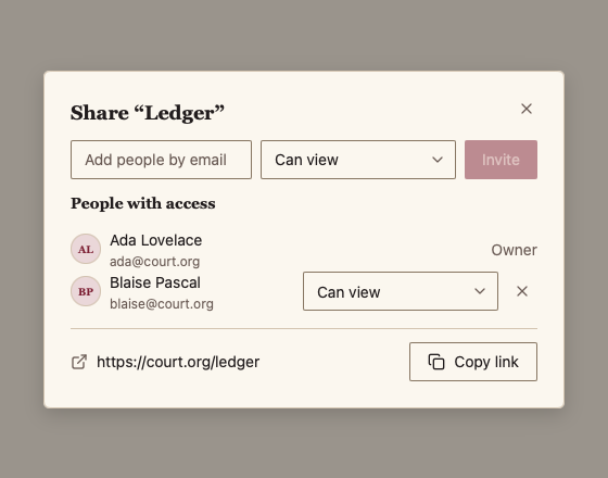 ShareDialog 浅色主题渲染快照