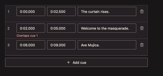 SubtitleEditor 深色主题渲染快照