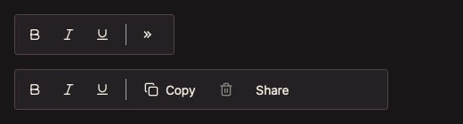 Toolbar 深色主题渲染快照