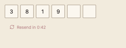 TwoFactorInput 浅色主题渲染快照