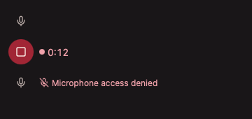 VoiceInputButton 深色主题渲染快照