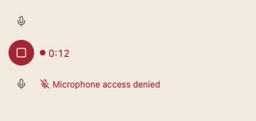 VoiceInputButton 浅色主题渲染快照