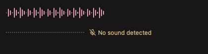 VoiceWaveform 深色主题渲染快照